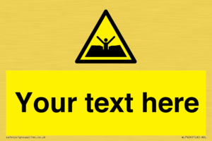 Custom Warning quicksand mud or silt